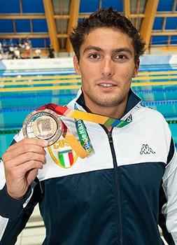 Michele Santucci, nuoto